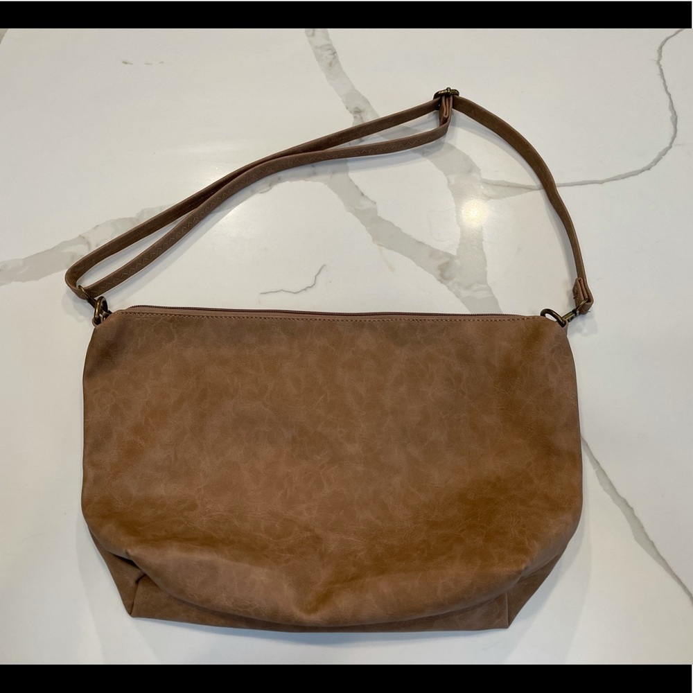 NWOT brown leather purse from Italy
